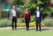 Chairman Sarah Squire (centre) with new Non-Executive Directors, Rob Collins (l) & Tony Perkins (r)